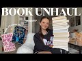 *MASSIVE* book unhaul!! 📚☁️✨ books i’ll never read + donating to little free libraries 🫶🏻