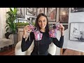 Ashley unboxes pink multi color designer 8 inch high heel platform shoes with strappy style upper