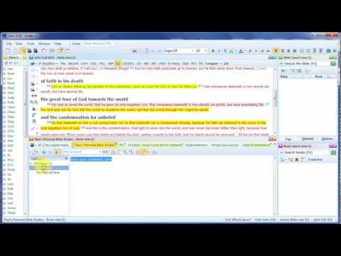 theWord - Best Free Bible Software - Tut 07 - Creating Personal Bible Studies & Verse Notes