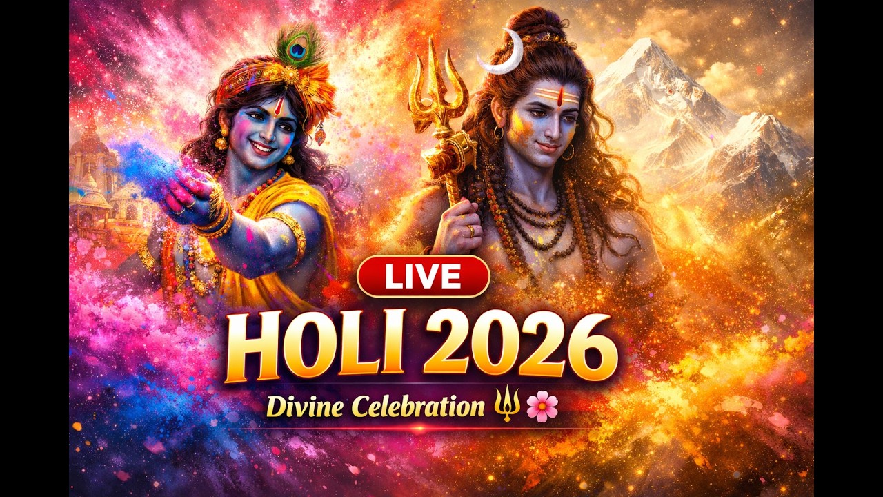 Divine Holi Celebration  | Krishna & Mahadev Holi Bhajans | Braj Rangotsav