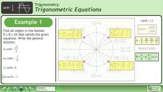 Trigonometric Equations - Example 1