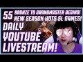 Bronze to Grandmaster Begins! New Season HOTS SL Games!