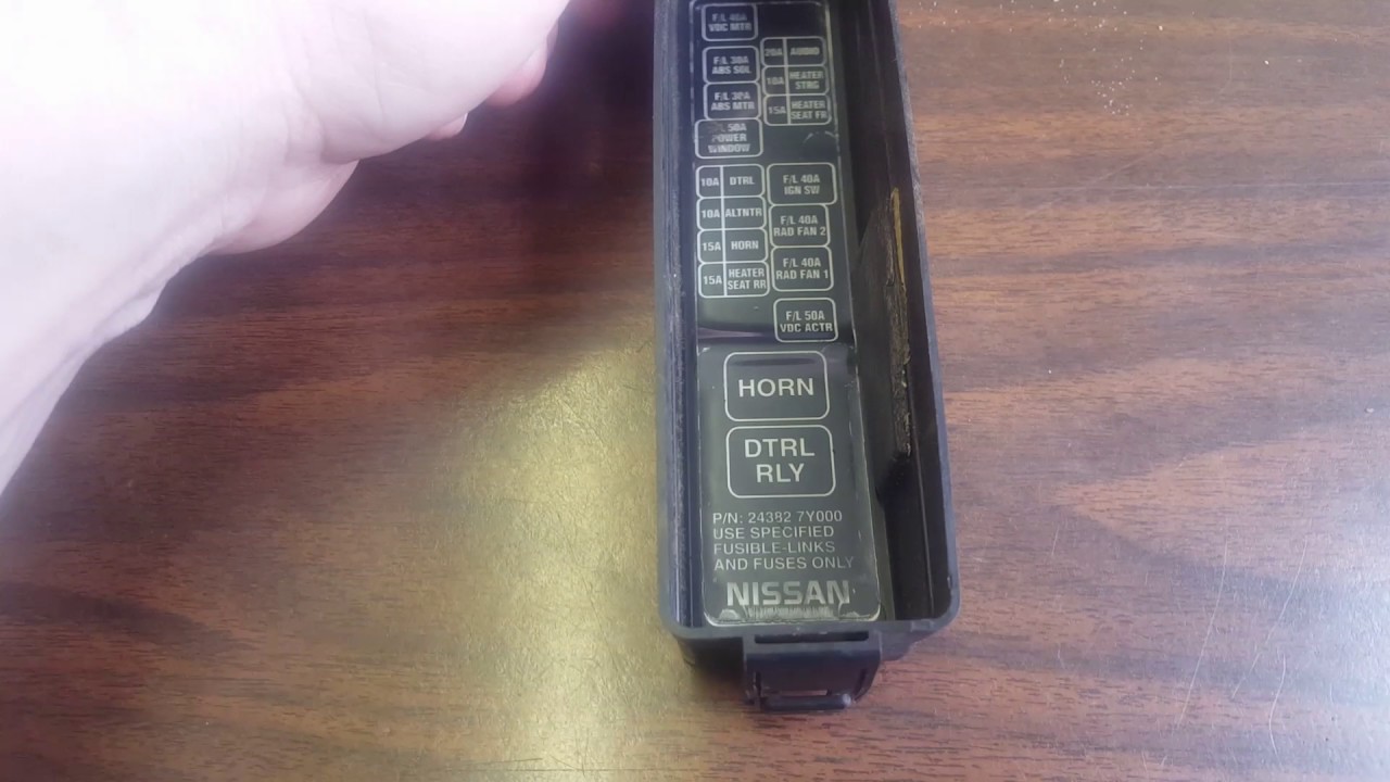 What is DTRL RLY Nissan Maxima - YouTube sentra fuse box 