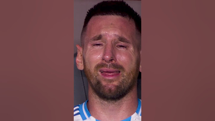 Messi EMOTIONEEL na het verlaten van de Copa-finale van 2024 #messi #argentinië #voetbal