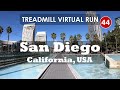 Treadmill Virtual Run 44: San Diego, California, USA