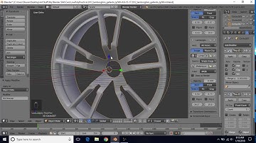 Model A Lamborghini Gallardo LP560-4 in Blender - Tutorial Part 31 - 4th Rim Part 2
