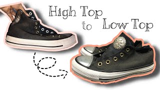 How to turn High Top Converse Shoes into Low Top DIY Loraine Arreglado Philippines