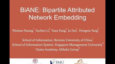 SIGIR 2020, BiANE: Bipartite Attributed Network Embedding.