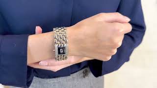 Vidéo: Montre Chaumet "Khesis" de dame en acier de 2008 avec diamants . Full set.