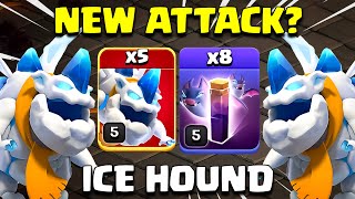 New Attack| TH12 Ice Hound Bats Spell Attack COC
