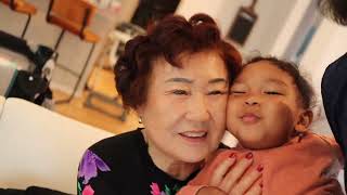 Korean Grandma Embraces Blasian Grandson