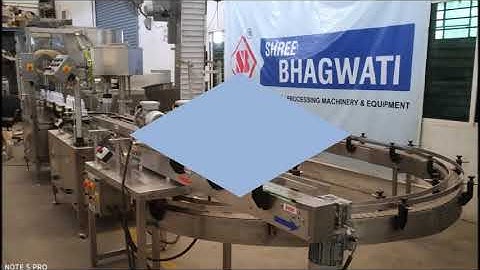 Automatic viscous shampoo filling and capping production line (with pucks and Depucking System)