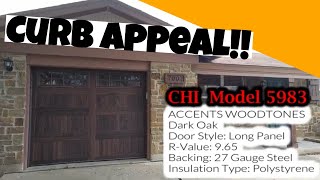 C.H.I Model 5983 STAMPED CARRIAGE HOUSE Garage Door #NewGarageDoor