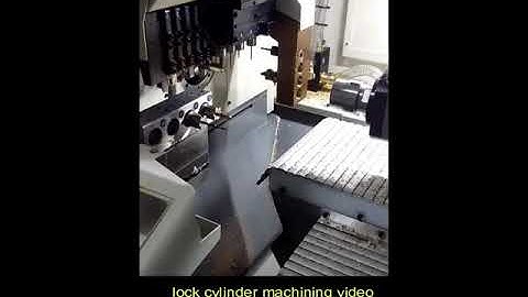 Swiss-type lathe Lock cylinder machining video