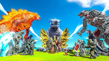 Godzilla Evolution vs MonsterVerse vs Mechagodzilla Team – Size Comparison