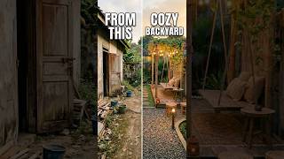 From Bare Backyard to a Cozy Home Garden &amp; Coffee Bar 😱