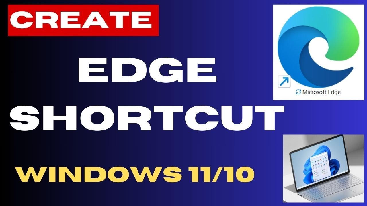 How To Create Microsoft Edge Shortcut On Desktop In Windows 10 How To