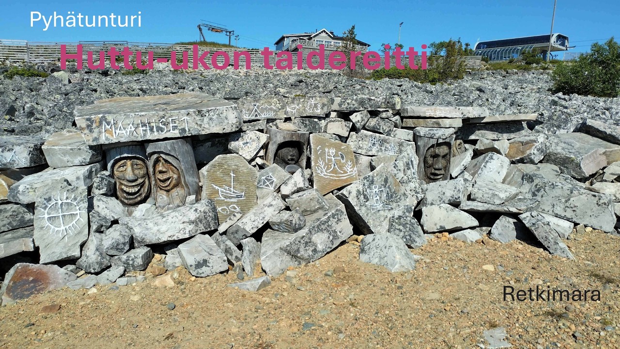 Pyhätunturin huipulle maisema hissillä