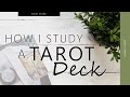 How I Study a Tarot Deck