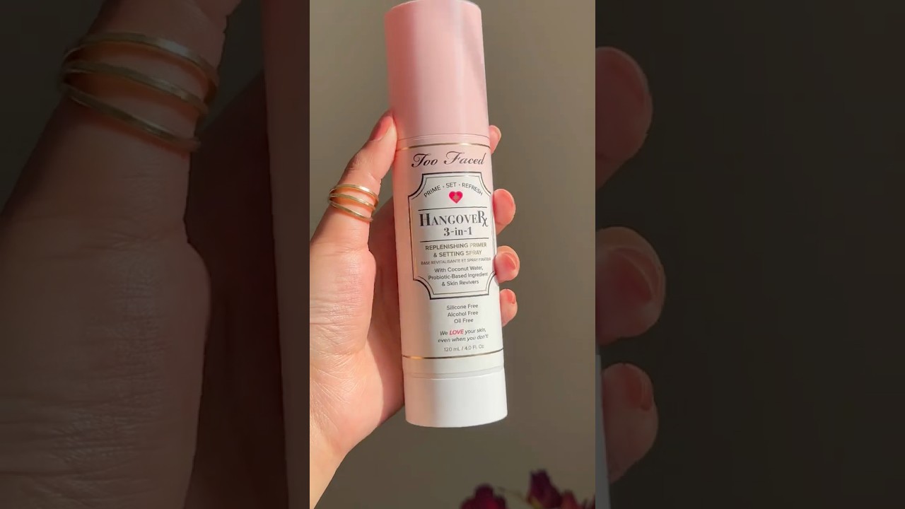 Too Faced Hangover 3-in-1 Setting Spray is now a non-negotiable in my makeup bag. 