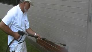 How to remove paint from paving