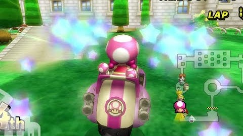 Lightning MirrorMode - 3 Stars - Toadette Gameplay - MarioKartWii