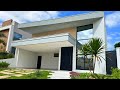 Casa moderna com cozinha gourmet e piscina revestida - Condomínio Macknight - Santa Bárbara