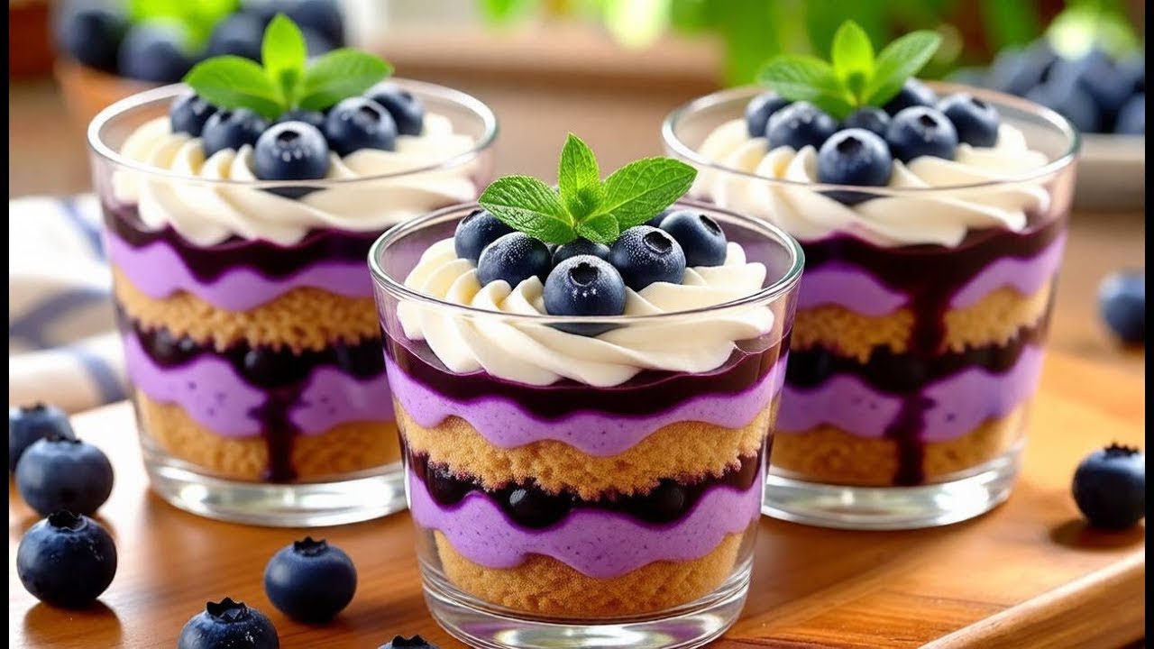 Просто смешайте банан и чернику! Настоящий итальянский десерт за 5 минут! Готовить не нужно!