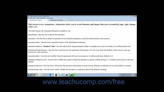 HTML5 and CSS3 Tutorial Animations Training