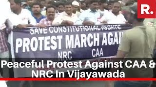 Andhra Pradesh: Peaceful Protest Held Against CAA & NRC In Vijayawada