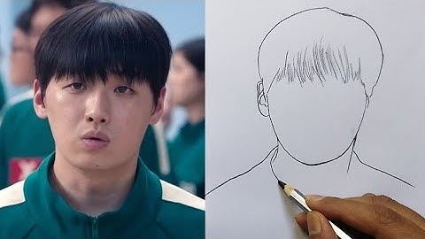 How to Draw Squid Game Player no 125 / Squid Game 125 no player Drawing
