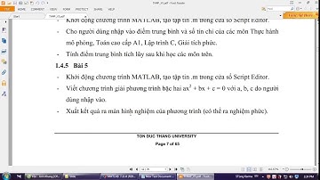 [Matlab] HƯỚNG DẪN SỬ DỤNG PHẦN MỀM MATLAB CƠ BẢN