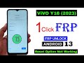ViVO Y16 FRP BYPASS ANDROID 13 ( Finally June 2023 ) Vivo Y16 Google Account Lock Remove_Without Pc