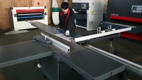 SMV8D high precision sliding table saw working video