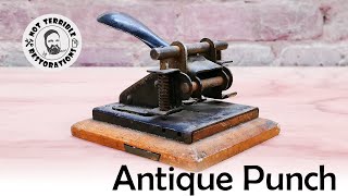 Traditional Japanning and Restoring 110yearold Paper Punch