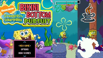 SPONGE BOB: BIKINI BOTTOM PURSUIT (BOB ESPONJA) JAVA GAME #javagame #nostalgiagaming #spongebobgame