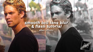 how to do smooth bcc lens blur ; after effects