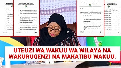 Rais samia afanya uteuzi wa wakuu wa wilaya,mikoa, wakurugenzi na makatibu tawala uteuzi mzito