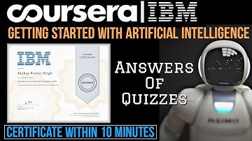 Getting Started with AI Using IBM Watson | Coursera Quiz Answers | IBM AI Foundations Specialisation