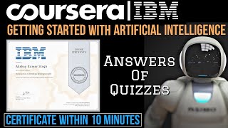 Getting Started with AI Using IBM Watson | Coursera Quiz Answers | IBM AI Foundations Specialisation