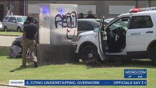 1 arrested, 6 vehicles struck after police chase from the West Bank ends in the CBD