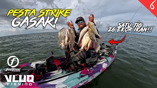 Gasak STRIKE! Letak MAKAN! Letak MAKAN!! 1 Jig 26 Ekor IKAN!! - Part 2 -  #VLUQ544