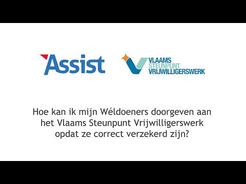 Hoe kan ik mijn Wéldoeners gratis laten verzekeren door het Vlaams Steunpunt Vrijwilligerswerk?