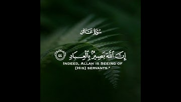 وأفوض أمري إلى الله إن الله بصير بالعباد | سورة غافر | القارئ هزاع البلوشي