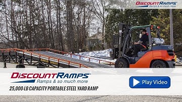 25,000-lb Capacity Portable Steel Yard Ramp