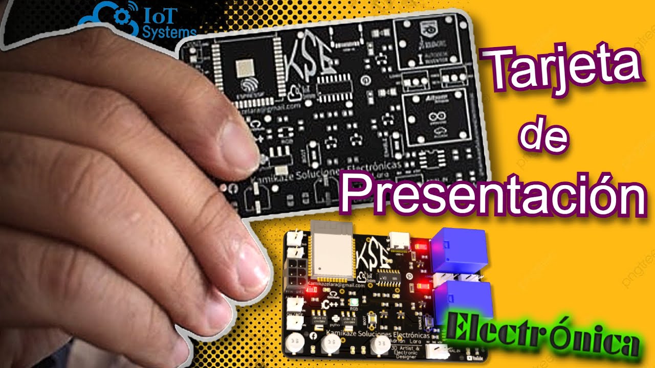 🤯 ¡Pruébala ya! Tarjeta de presentación: Tecnología ESP32 en tus manos | Businesscard.