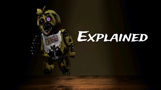 The scrapped fnaf 6 character who is scrap chica explained