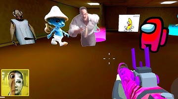 Nextbots Sandbox in Backrooms Shooter Gameplay 304 ,Sandbox Android Games  ios Walkthrough Simulator