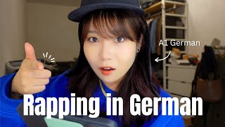 A1 German Beginner Taking on RAP in German🇩🇪｜Barbaras Rhubarb Bar