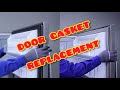 Frigidaire top mount refrigerator  door gasket replacement !!